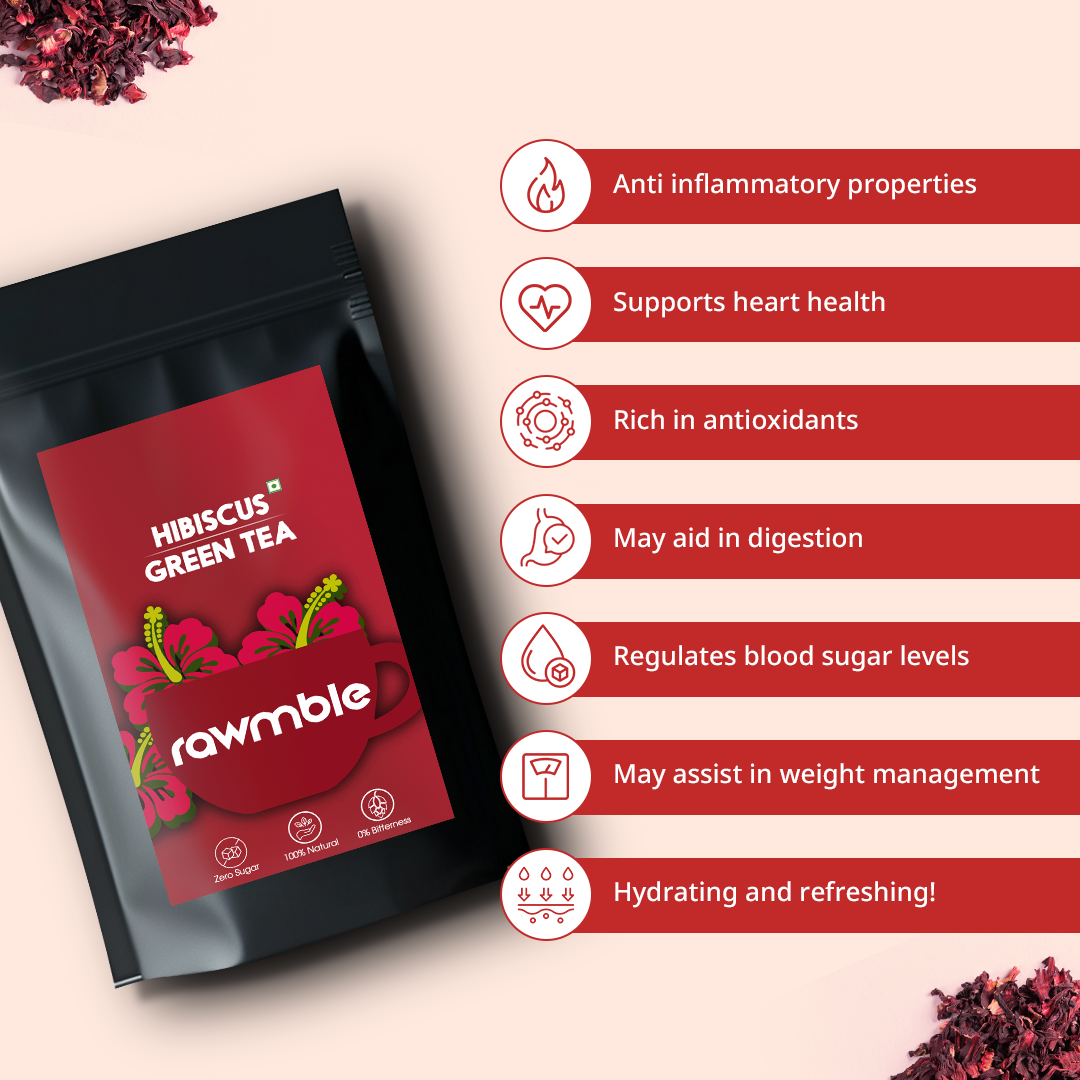 Hibiscus Herbal Green Tea