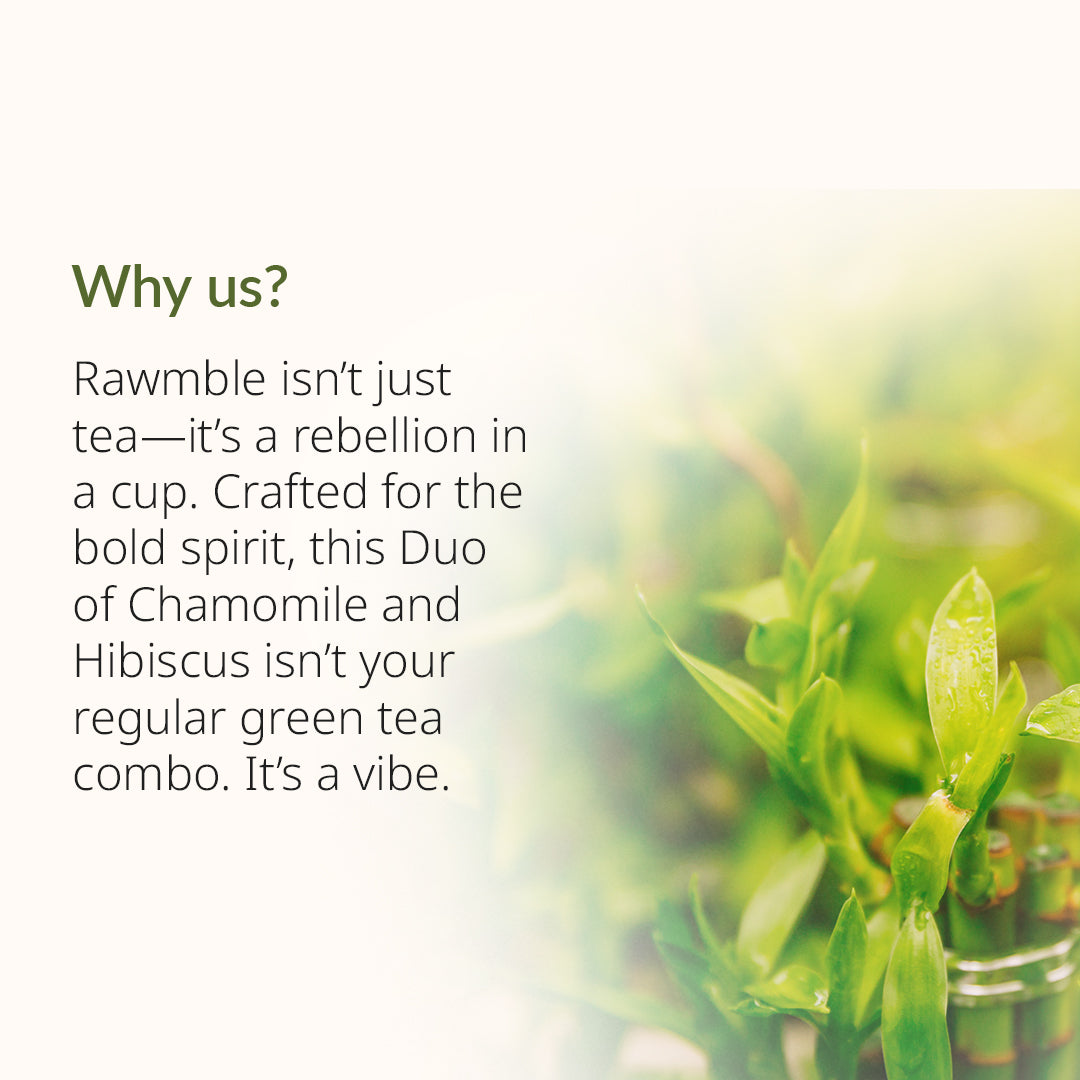 Chamomile & Hibiscus Green Tea Combo: A Symphony of Calm and Vitality